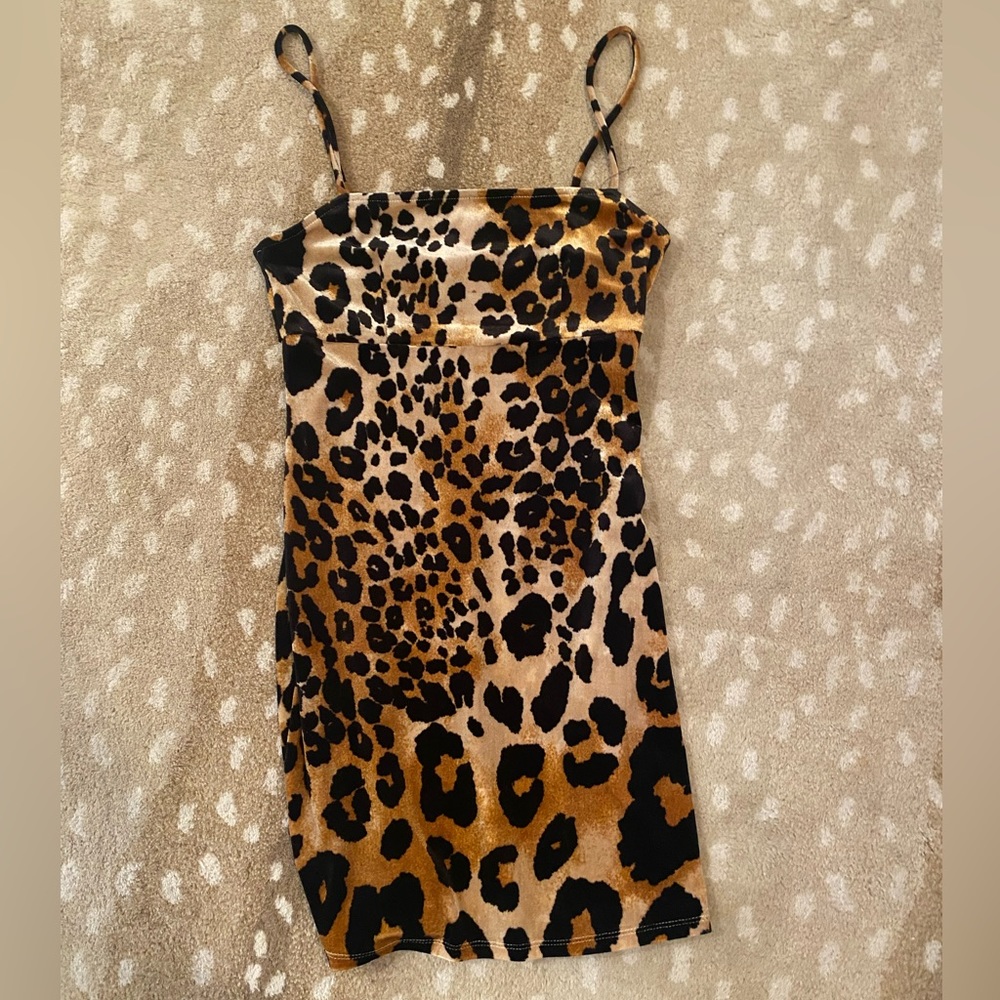 Cheetah print dress